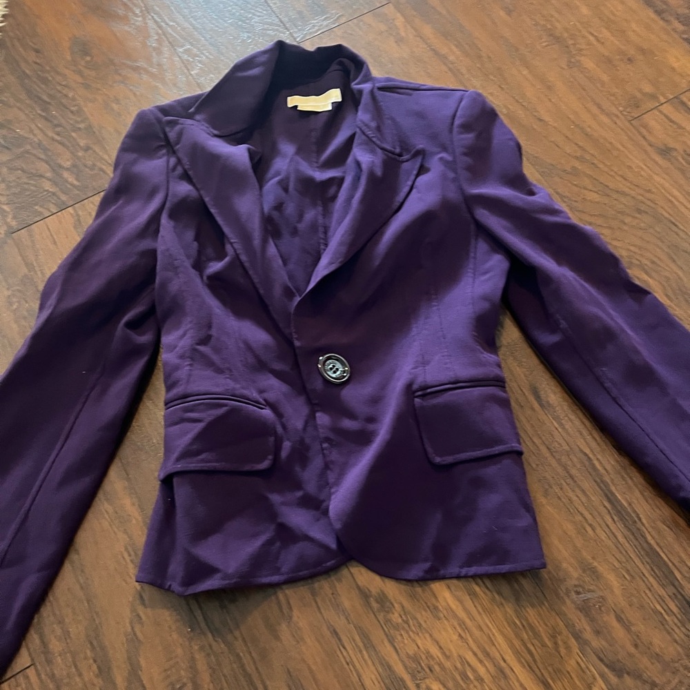 Michael kors size 6 purple jacket